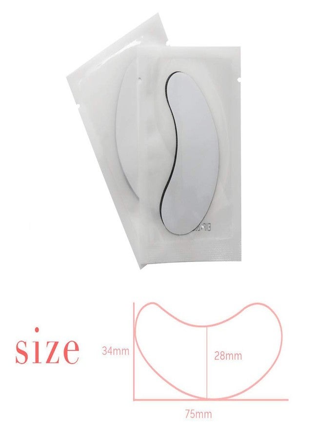 MyAoKuE-UP 100 Pairs Set Under Eye Pads Disposable Eye Gel Patches for Eyelash Extensions Tool Kit, Black Film - Image 4